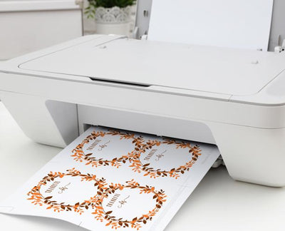 Thanksgiving Printable I'm Thankful For Card | Berry Wreath (Brown & Orange) PDF