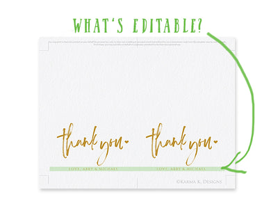 PDF Thank You Cards