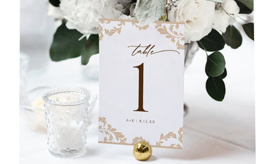 Elegant Table Numbers