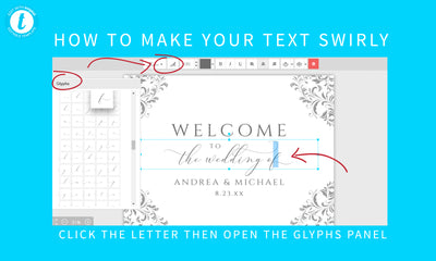 Vintage Welcome Sign - Wedding Poster | Nadine (Editable Color) | Templett - 2 Sizes