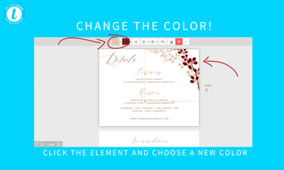 Wedding Details / Information Card Template | Exquisite Vines - 5.5 x 4.25 | Templett