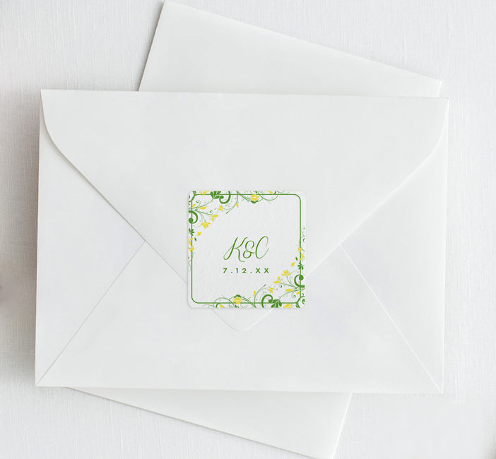 Label or Favor Tag Template | Chic Bouquet | 2x2 | Editable PDF
