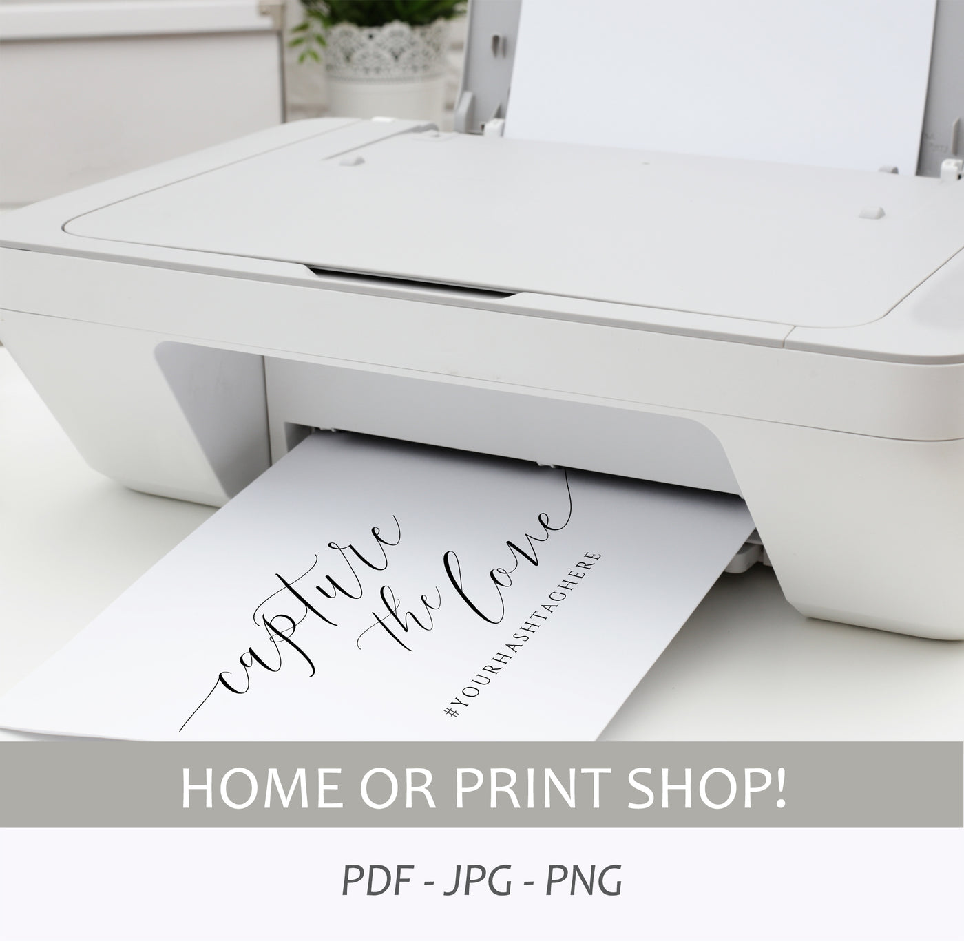 printable wedding hashtag sign