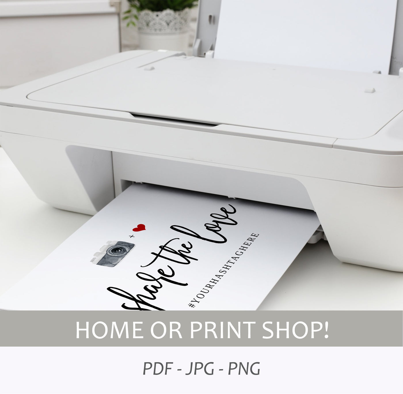 Wedding Hashtag Signs Printable Templates