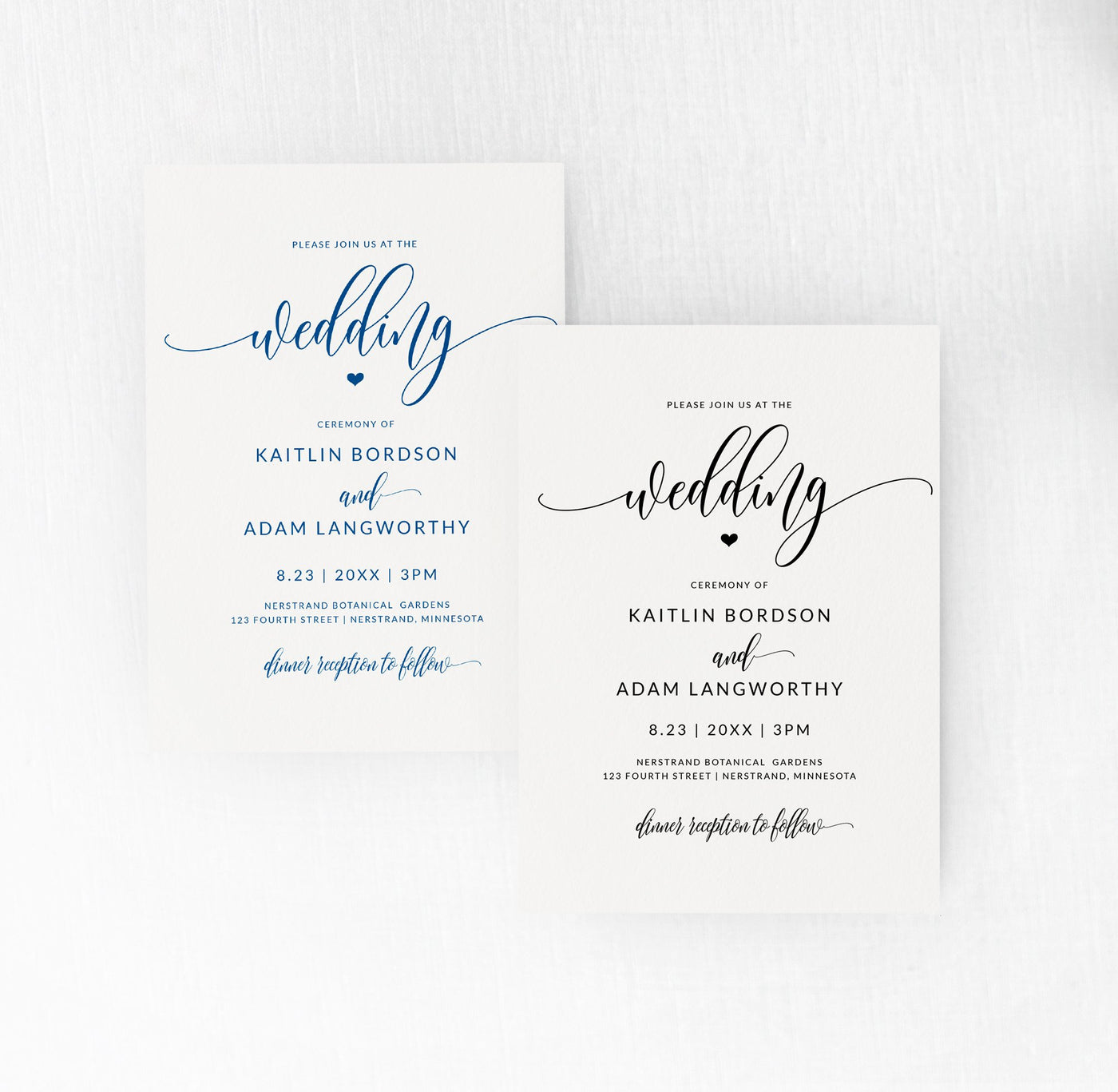 Editable Color Wedding Invitation Template