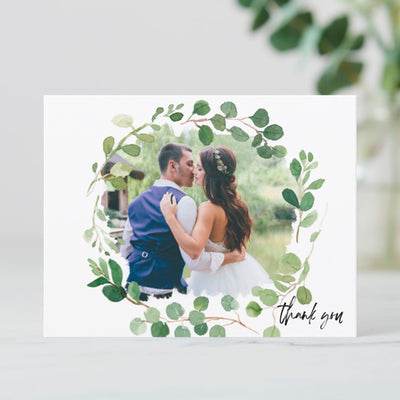 Photo Thank You Cards | Eucalyptus Leaves | Custom Printed