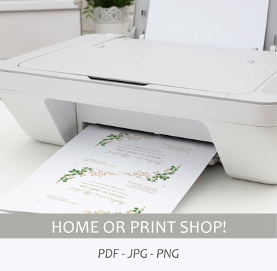 Wedding Postponement Postcard Template with Text Message Image | Exquisite Vines - Templett