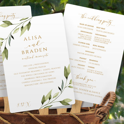 Wedding Program Template