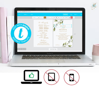 Instant Download Wedding Program Fans