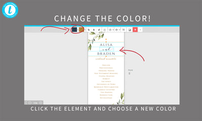 Wedding Program Template | Ethereal Greenery | Editable Templett | Tea-Length
