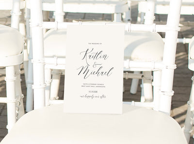 printable wedding programs
