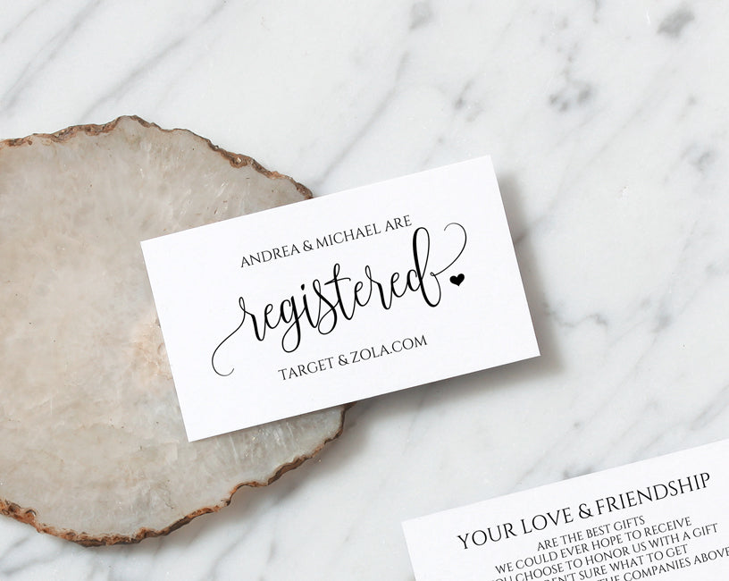 Wedding Registry Cards