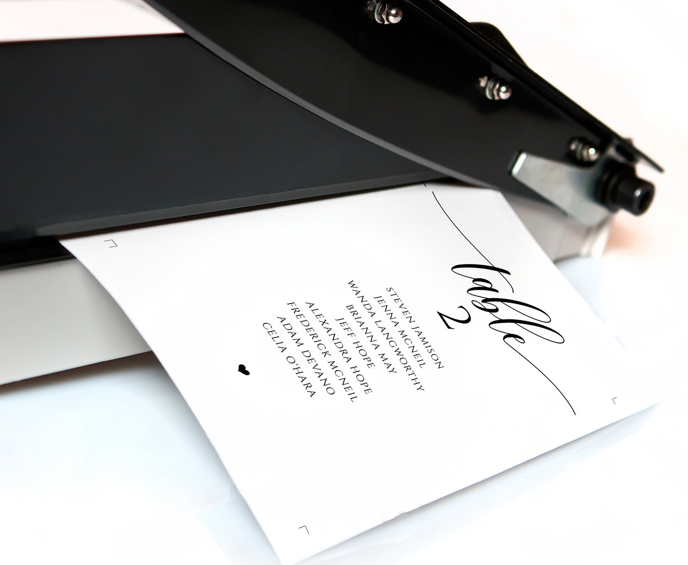 Wedding Seating Chart Cards Template | Editable Color | Flair Calligraphy | Editable Templett - PDF