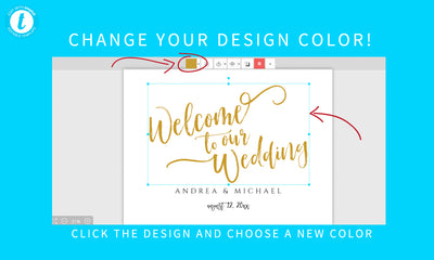 Wedding Welcome Sign Poster | Casual Brush Calligraphy  (Black) | Edit Online in Templett and Download