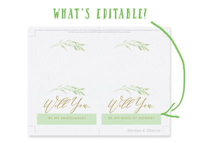 Will you be my maid-of-honor cards